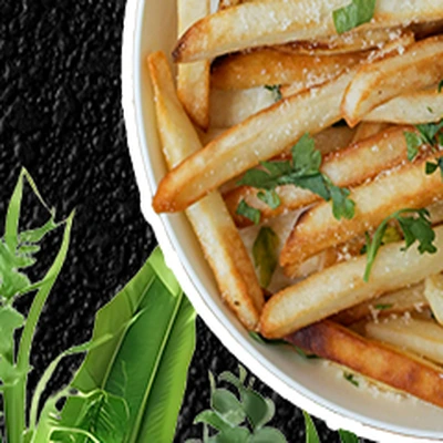 Bowl of golden fries